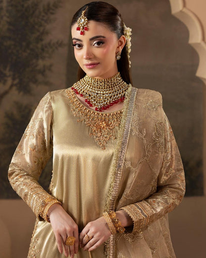 Ladies Embellished Silk Sharara Suit Online in UK USA Canada