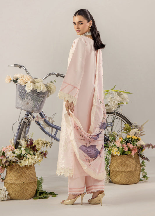 Ladies Embroidered Baby Pink Shalwar Kameez Online in UK USA Canada