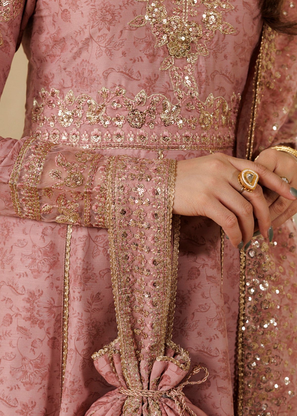 Ladies Embroidered Baby Pink Shalwar Kameez Online in UK USA Canada