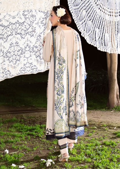 Ladies Embroidered Beige Shalwar Kameez Online in UK USA Canada