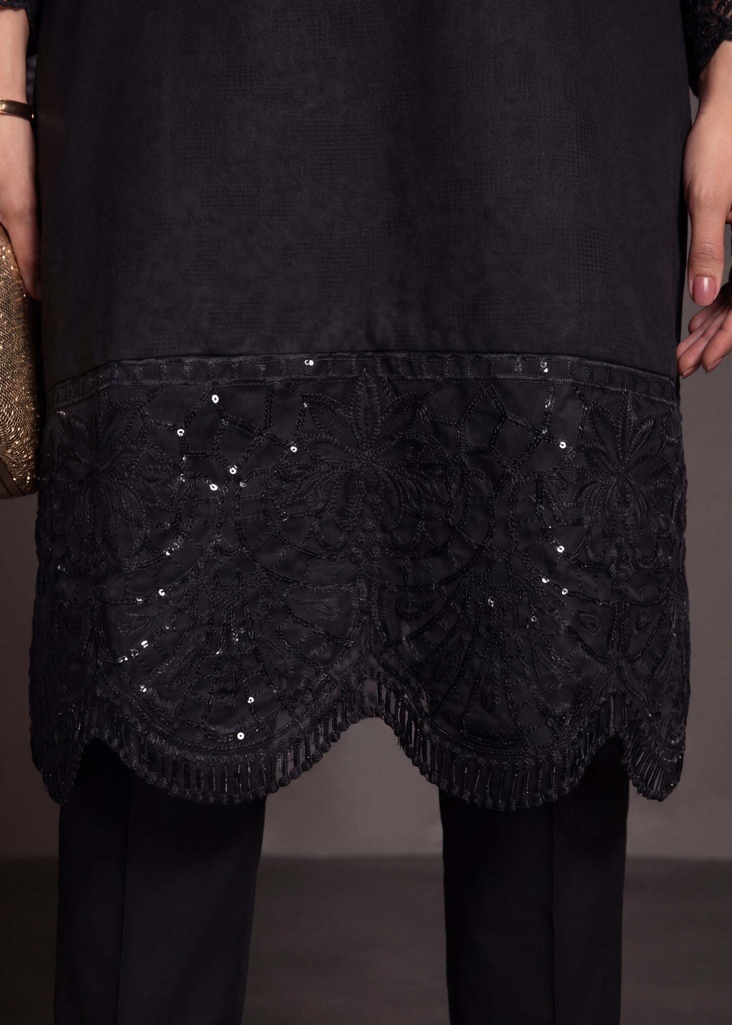 Ladies Embroidered Black Shalwar Kameez Online in UK USA Canada