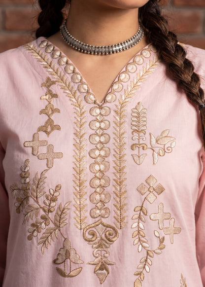 Ladies Embroidered Blush Pink Lawn Salwar Kameez Online in UK USA Canada