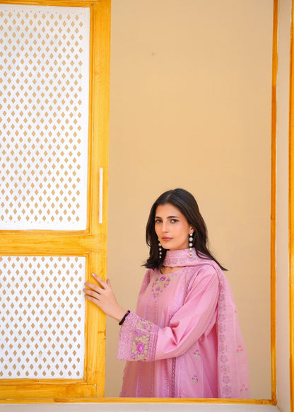 Ladies Embroidered Blush Pink Shalwar Kameez Online in UK USA Canada