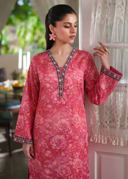 Ladies Embroidered Cherry Red Shalwar Kameez Online in UK USA Canada