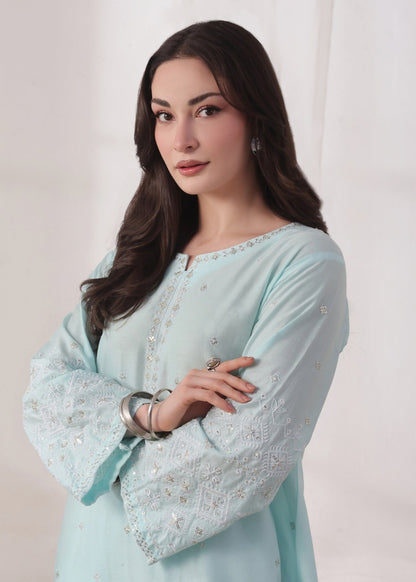 Ladies Embroidered Cotton Farshi Suit Online in UK USA Canada