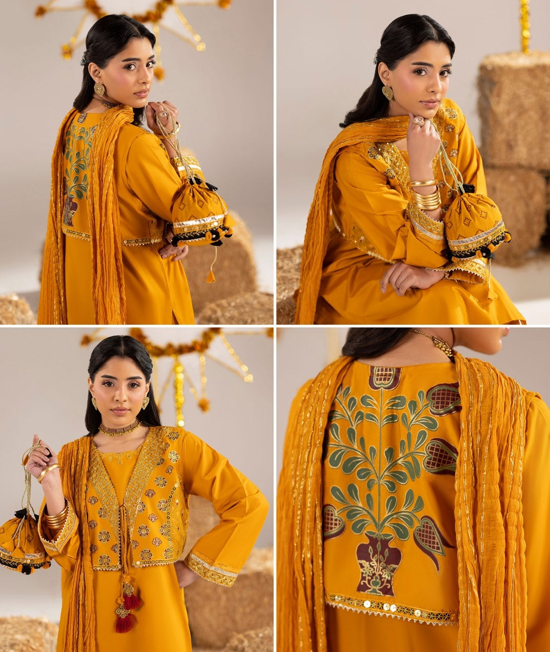 Ladies Embroidered Cotton Jacket Style Salwar Kameez Online in UK USA Canada