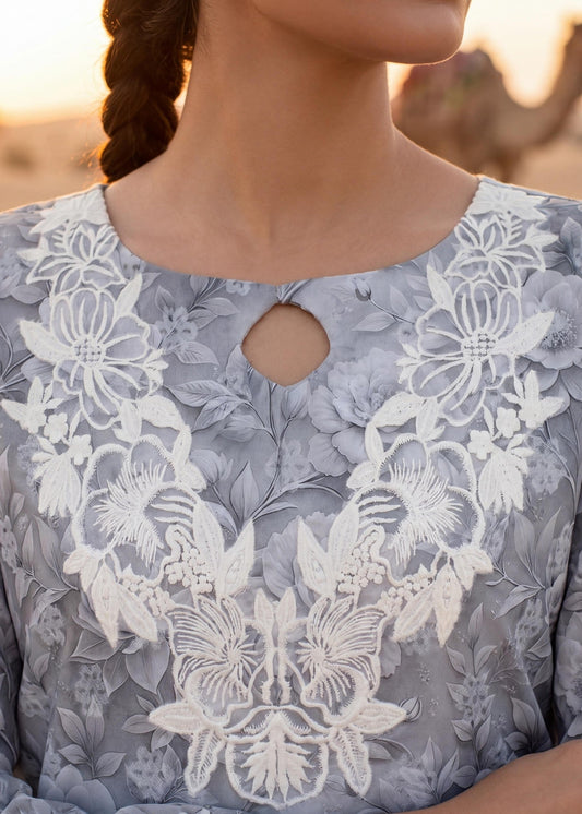 Ladies Embroidered Cotton Jacquard Salwar Kameez Online in UK USA Canada