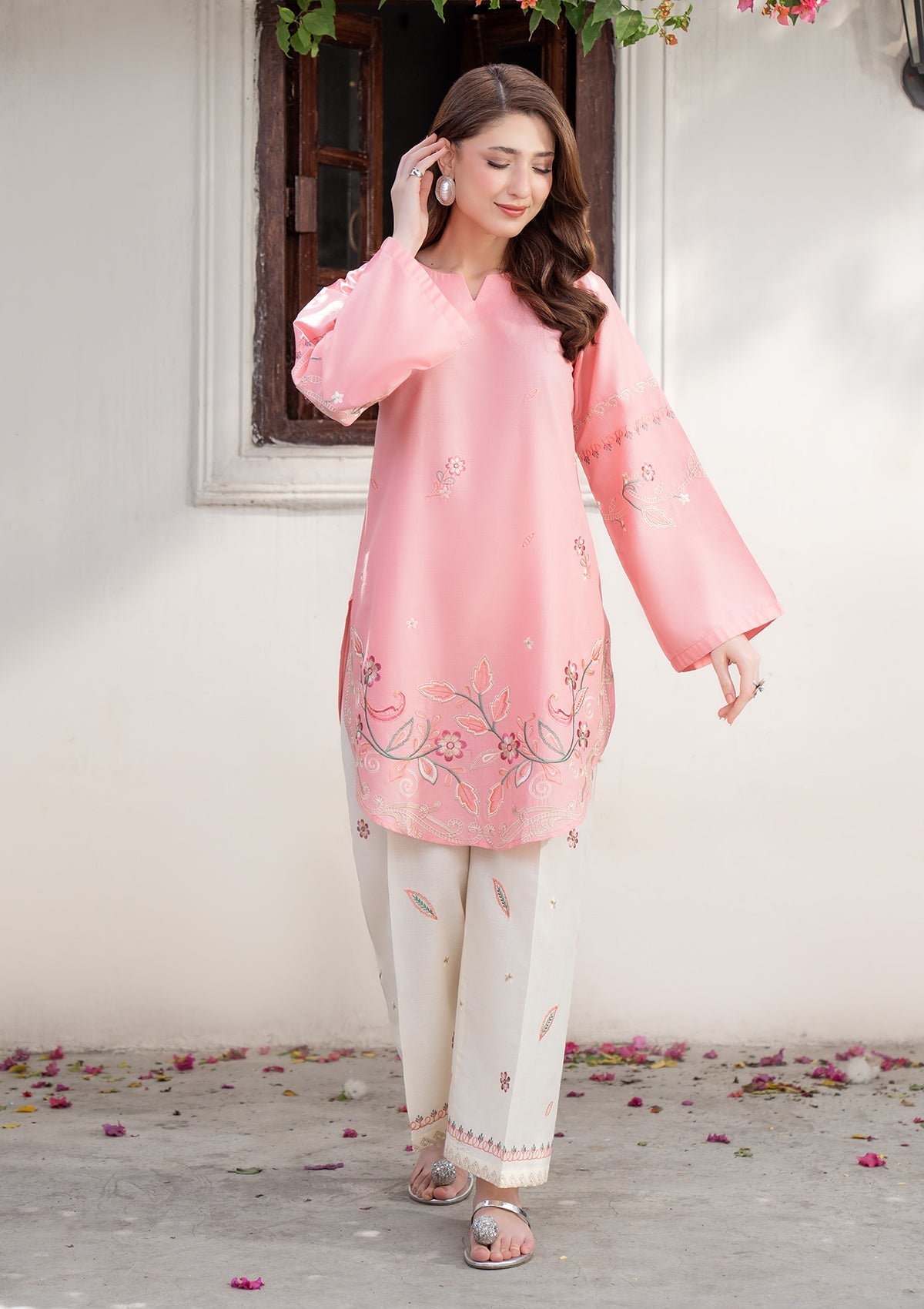Ladies Embroidered Cotton Shalwar Kameez Online in UK USA Canada