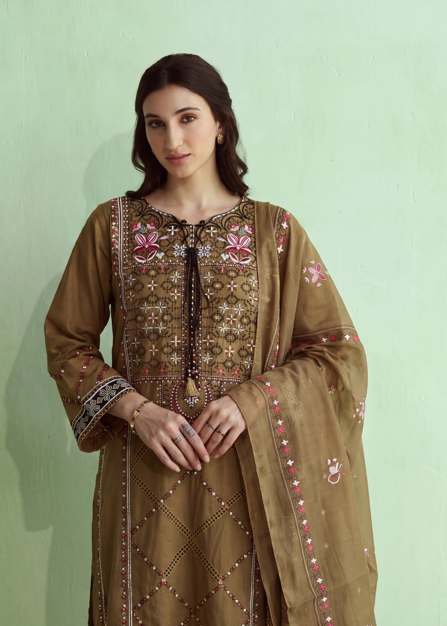 Ladies Embroidered Cotton Shalwar Kameez Online in UK USA Canada