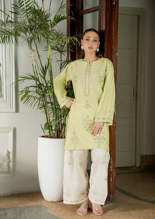 Ladies Embroidered Cotton Straight Kurta Pajama Online in UK USA Canada