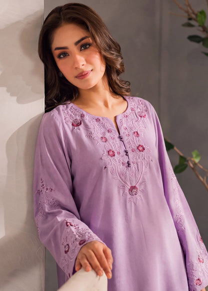 Ladies Embroidered Dhanak Kurta with Farshi Shalwar Online in UK USA Canada