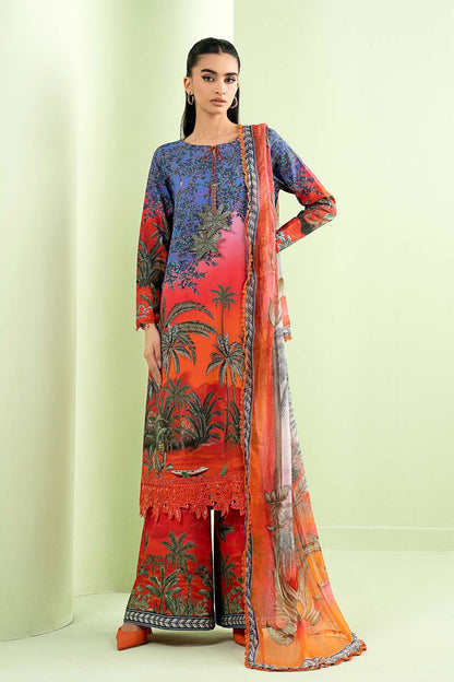 Ladies Embroidered Floral Lawn Shalwar Kameez Online in UK USA Canada