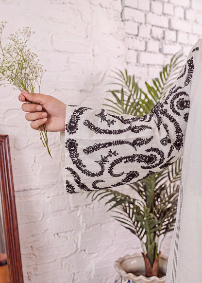 Ladies Embroidered Ivory Straight Kurta Online in UK USA Canada