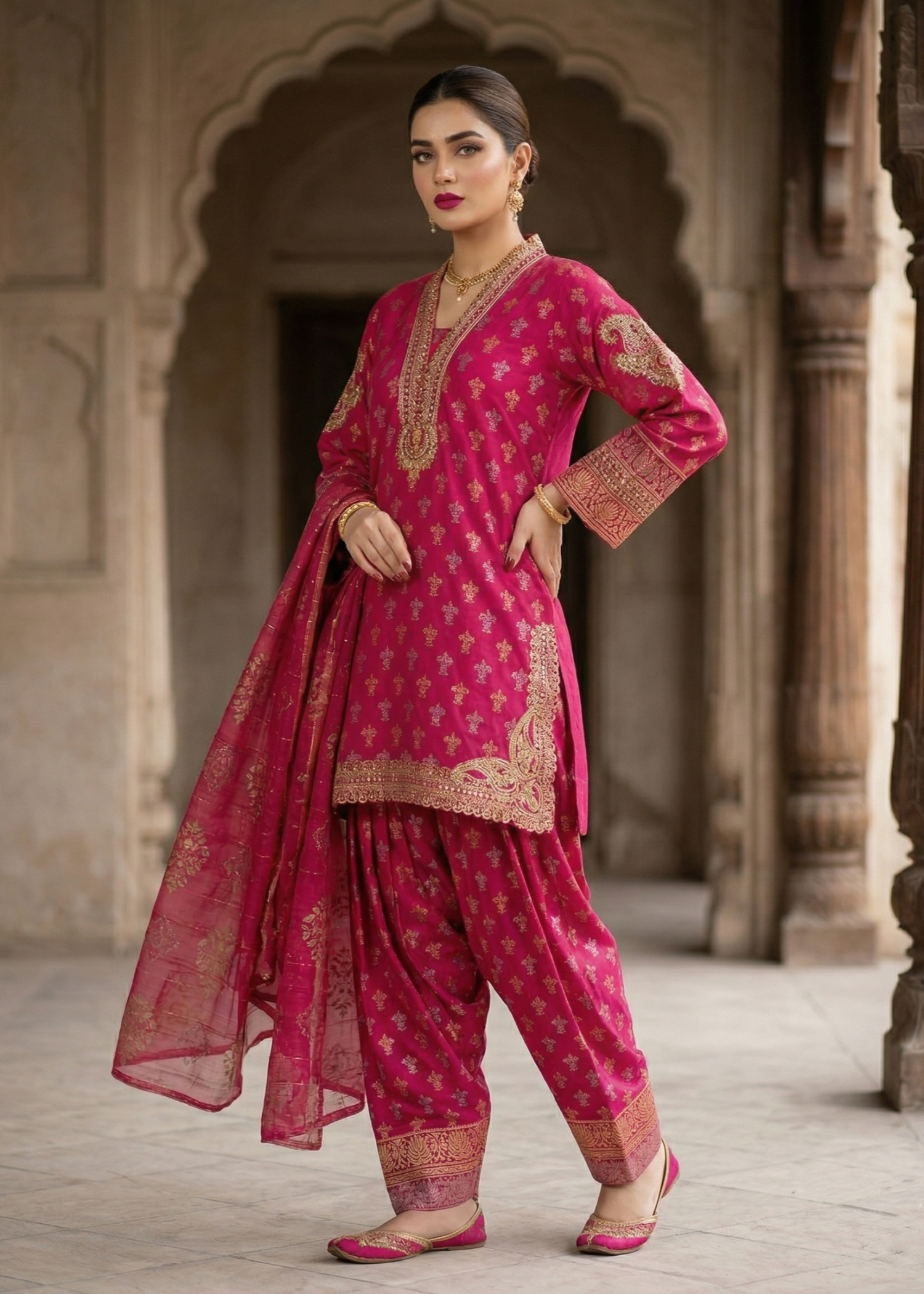 Ladies Embroidered Jacquard Shalwar Kameez Online in UK USA Canada