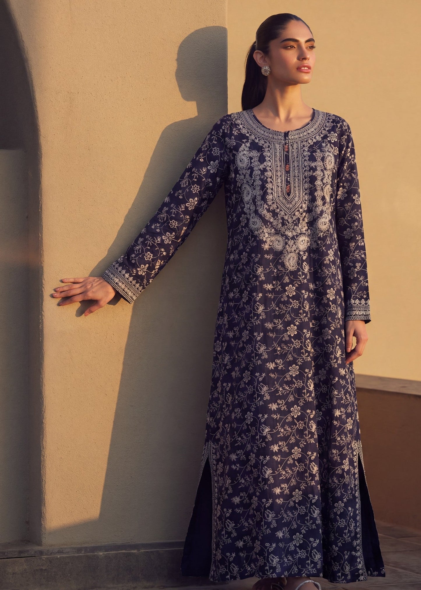 Ladies Embroidered Kaftan Top Online in Sri Lanka India Australia