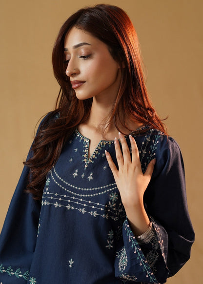 Ladies Embroidered Khaddar Kurta and Slub Khaddar Online in UK USA Canada