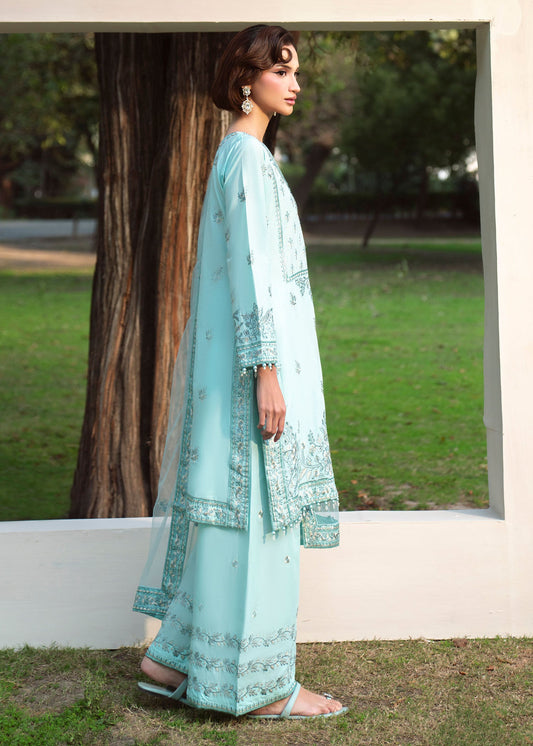 Ladies Embroidered Lawn Shalwar Kameez Online in UK USA Canada