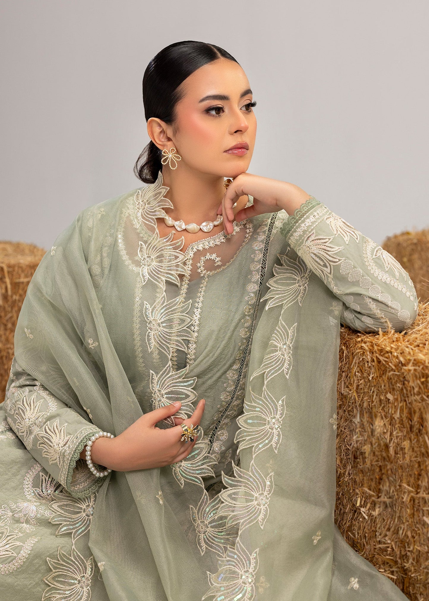Ladies Embroidered Lawn Shalwar Kameez Online in UK USA Canada
