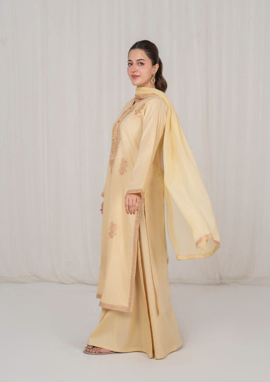 Ladies Embroidered Lawn Sharara Set Online in UK USA Canada