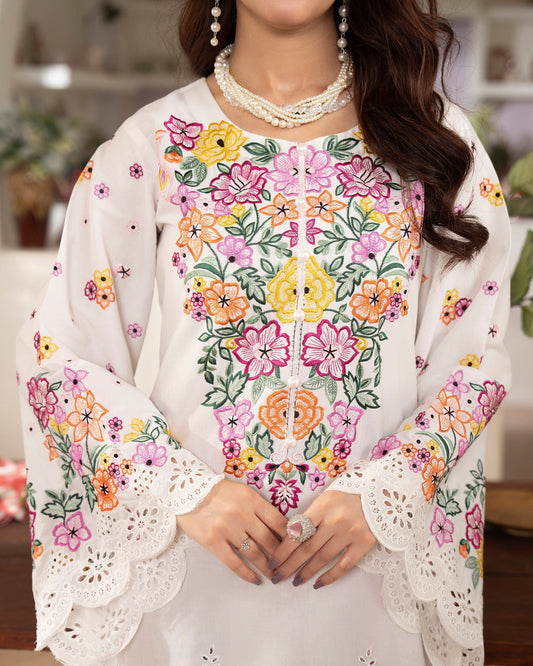 Ladies Embroidered Lawn Suit Online in UK USA Canada