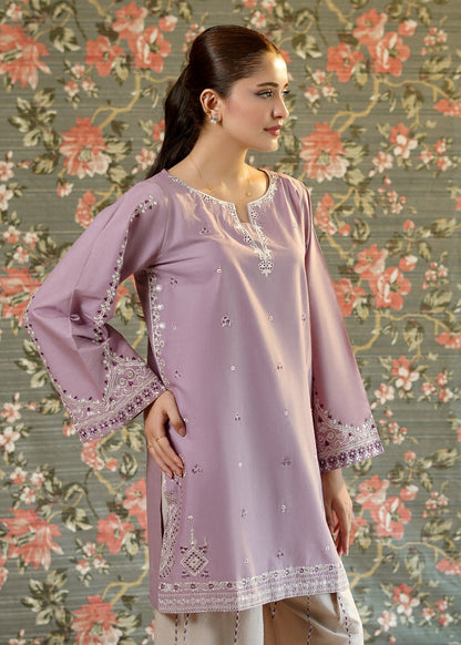 Ladies Embroidered Lilac Lawn Shalwar Kameez Online in UK USA Canada