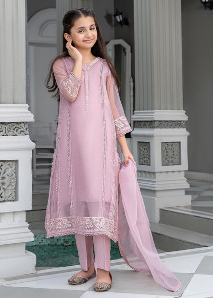 Ladies Embroidered Lilac Organza Shalwar Kameez Online in UK USA Canada