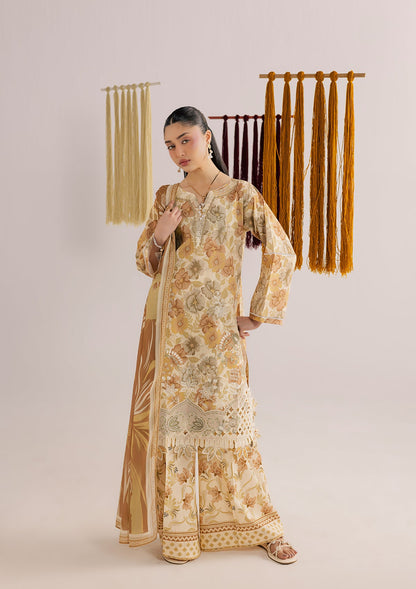Ladies Embroidered Mellow Yellow Shalwar Kameez Online in UK USA Canada