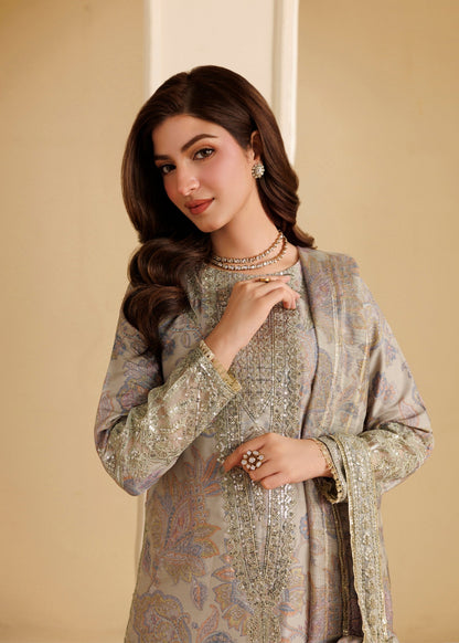 Ladies Embroidered Mint Green Blended Khaddar Shalwar Kameez Online in UK USA Canada
