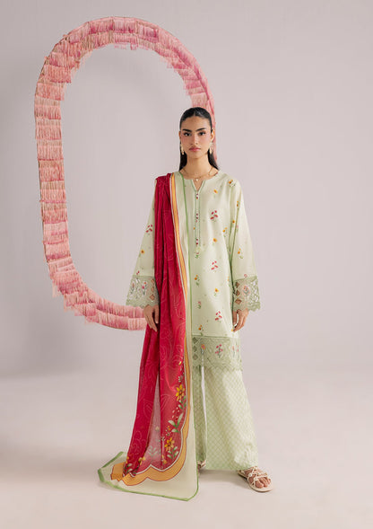 Ladies Embroidered Mint Green Straight Kurta Suit Online in UK USA Canada
