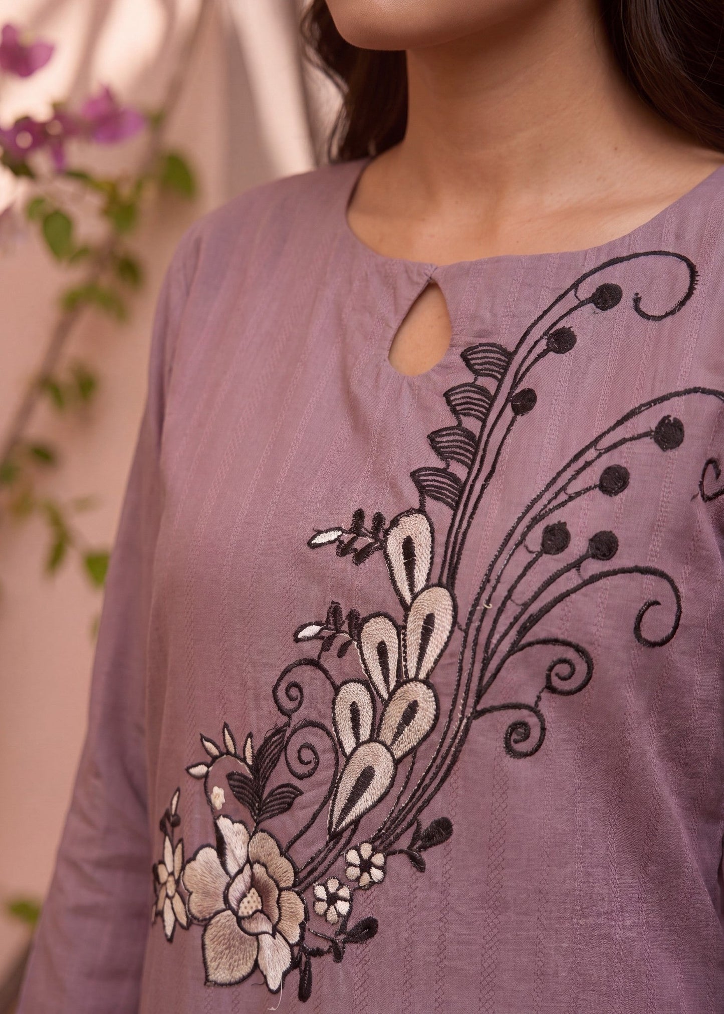 Ladies Embroidered Mulberry Lawn Suit Online in UK USA Canada