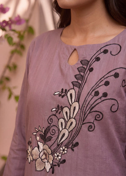 Ladies Embroidered Mulberry Lawn Suit Online in UK USA Canada