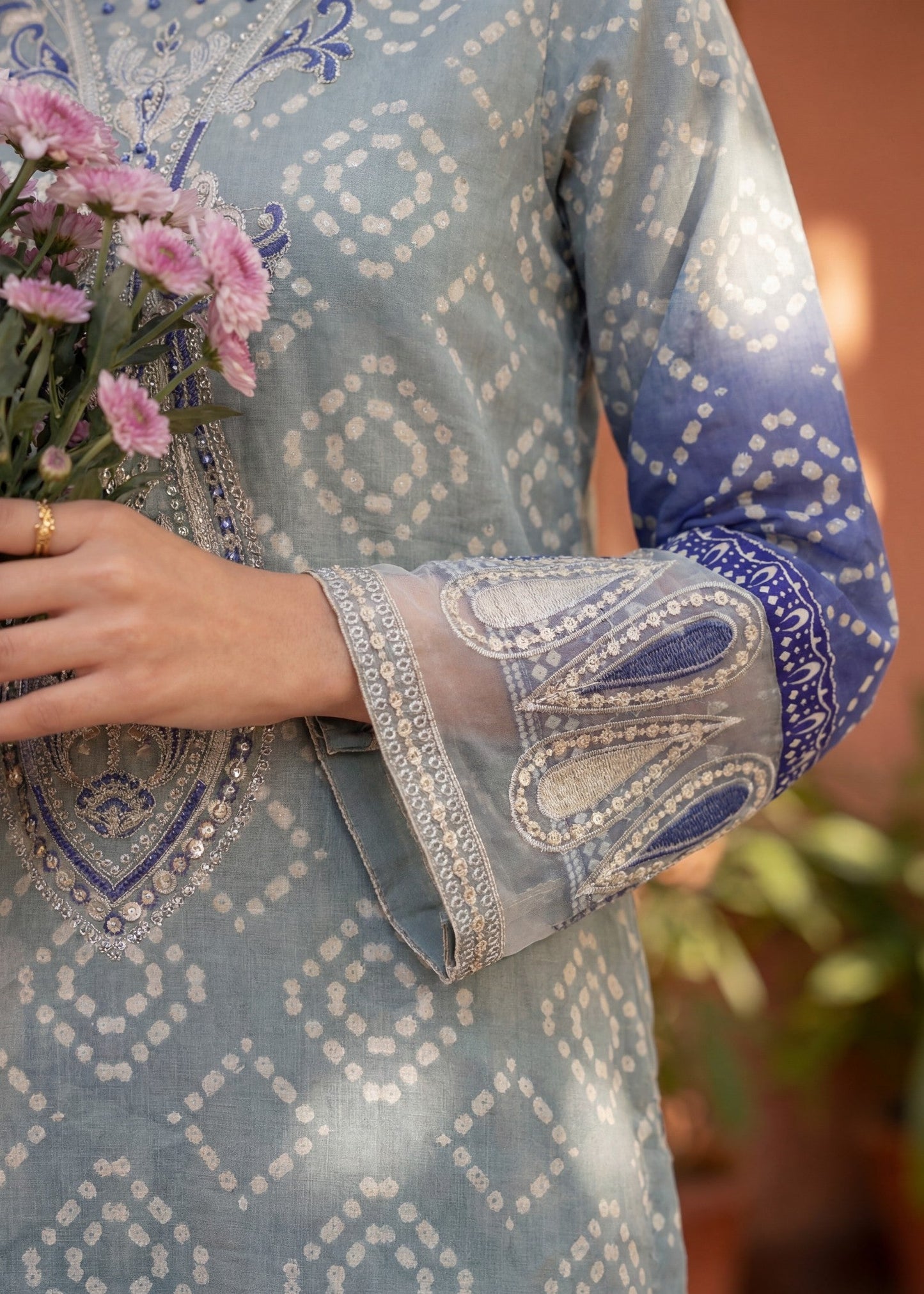 Ladies Embroidered Multi Color Shalwar Kameez Online in UK USA Canada
