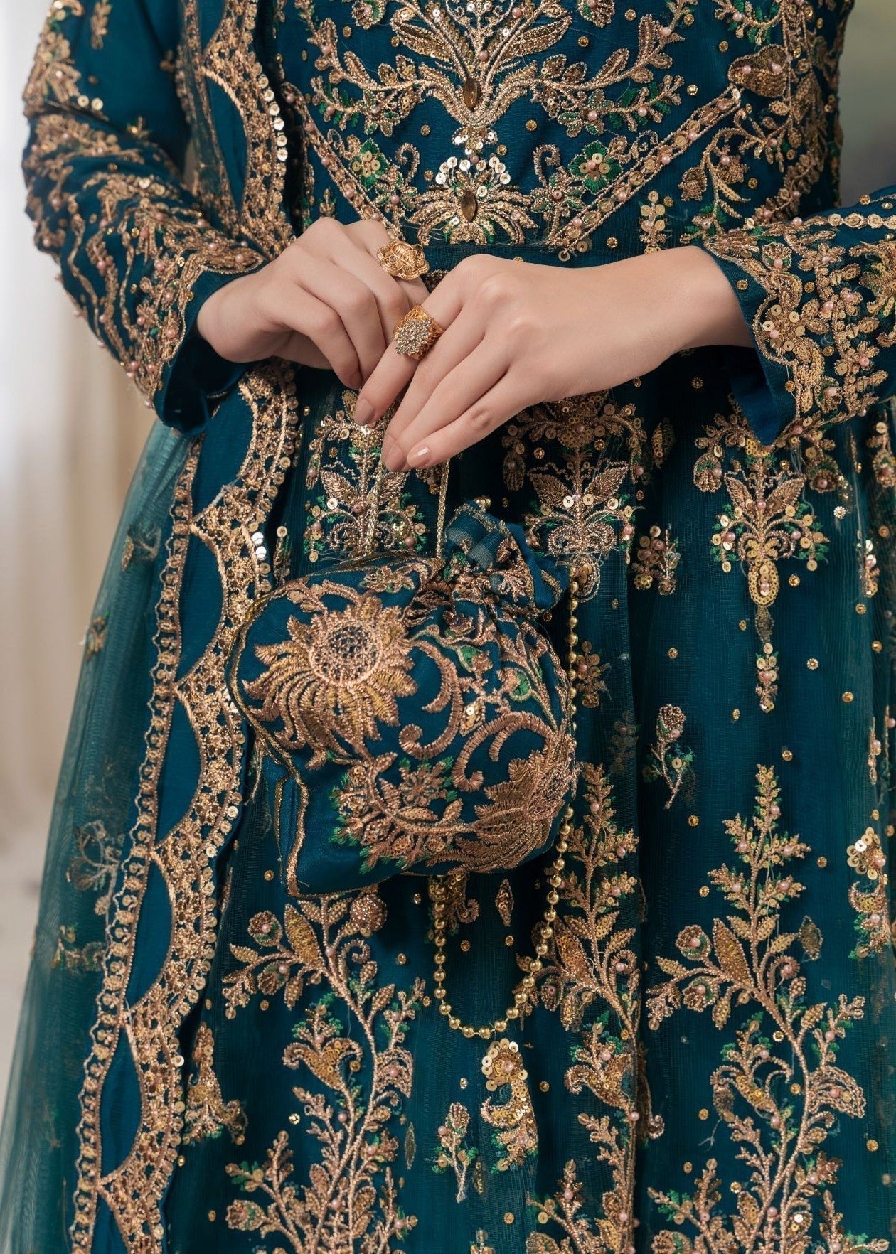 Ladies Embroidered Net Anarkali Dress Online in UK USA Canada