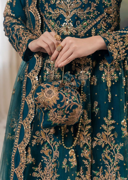 Ladies Embroidered Net Anarkali Dress Online in UK USA Canada