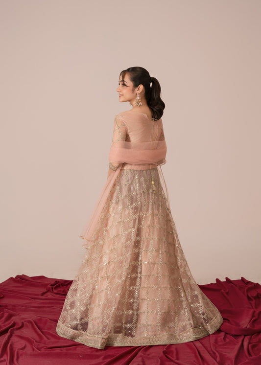 Ladies Embroidered Net Lehenga Party Wear Online in UK USA Canada