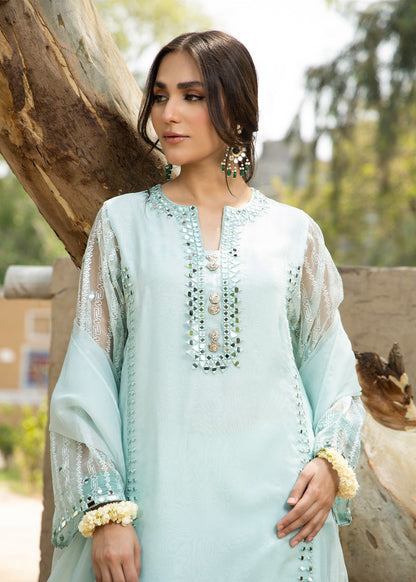 Ladies Embroidered Organza Farshi Shalwar Suit Online in UK USA Canada