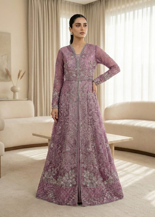 Ladies Embroidered Organza Raw Silk Festive Wear Online in UK USA Canada