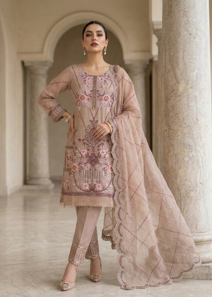Ladies Embroidered Pastel Pink Shalwar Kameez Online in UK USA Canada