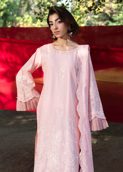 Ladies Embroidered Pastel Pink Shalwar Kameez Online in UK USA Canada