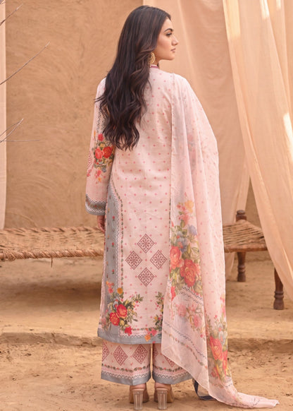 Ladies Embroidered Peach Pink Shalwar Kameez Online in UK USA Canada