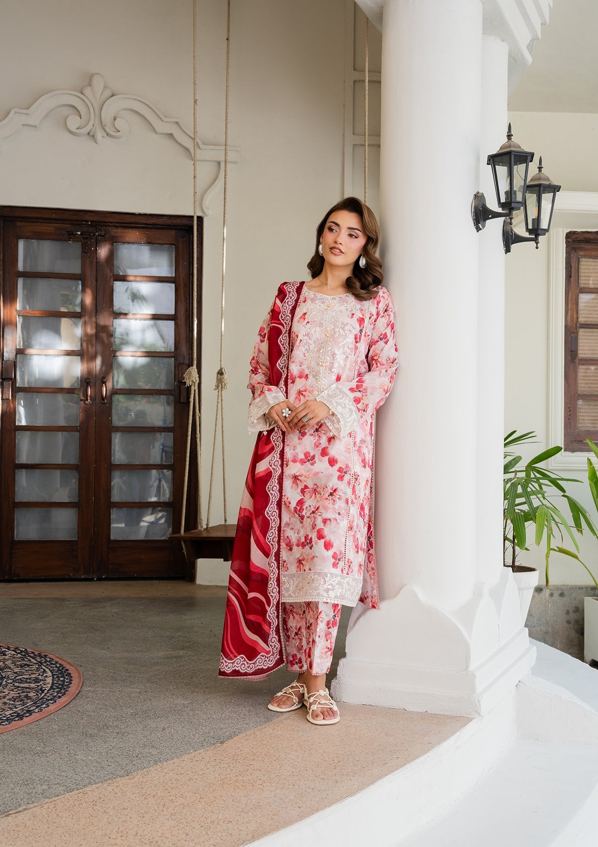 Ladies Embroidered Pink Shalwar Kameez Online in UK USA Canada