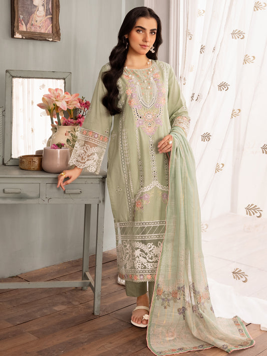 Ladies Embroidered Pistachio Green Shalwar Kameez Online in UK USA Canada