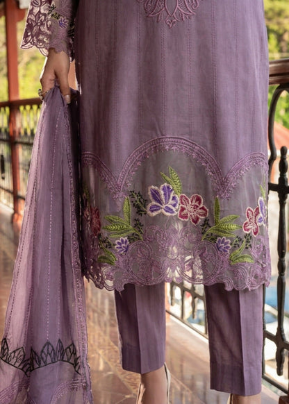 Ladies Embroidered Plum Purple Shalwar Kameez Online in UK USA Canada