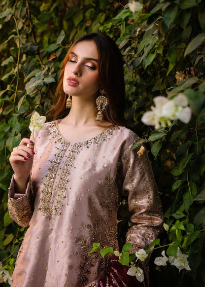 Ladies Embroidered Poly Masoori Shalwar Kameez Online in UK USA Canada