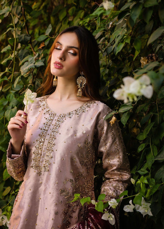 Ladies Embroidered Poly Masoori Shalwar Kameez Online in UK USA Canada