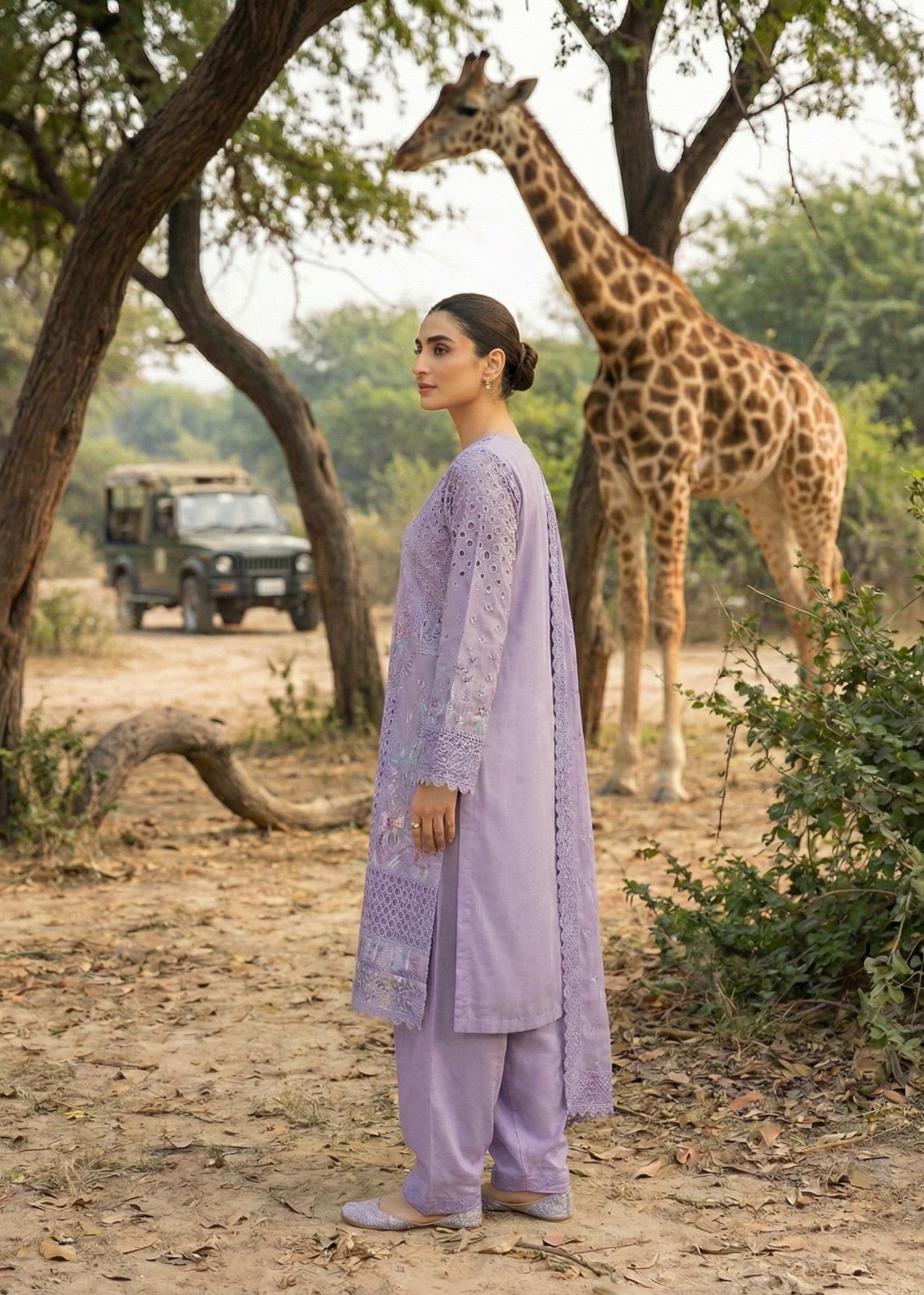 Ladies Embroidered Purple Ash Lawn Shalwar Kameez Online in UK USA Canada