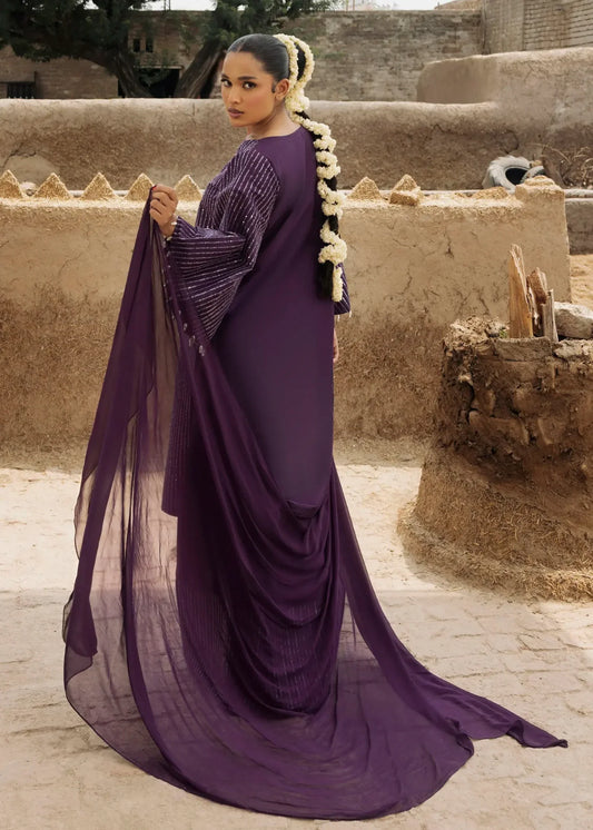 Ladies Embroidered Purple Heart Shalwar Kameez Online in UK USA Canada