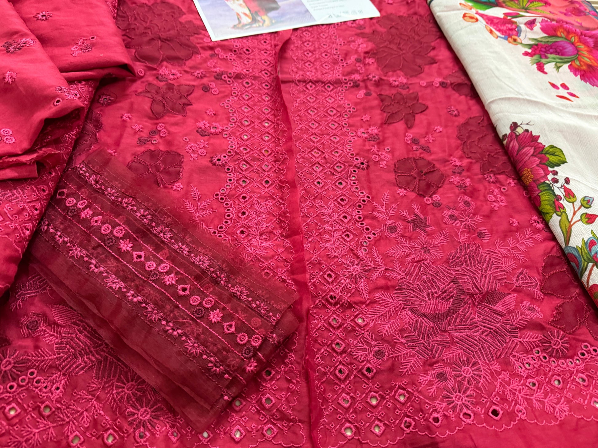 Ladies Embroidered Red Shalwar Kameez Online in UK USA Canada