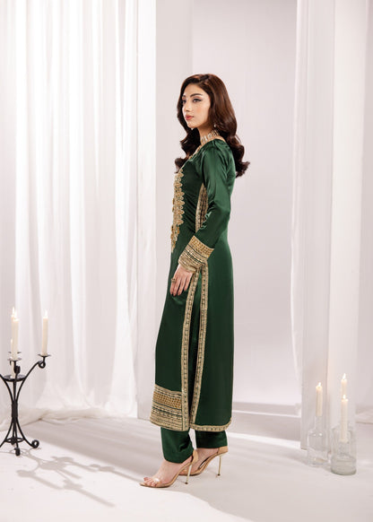 Ladies Embroidered Silk Kurta Set Online in UK USA Canada
