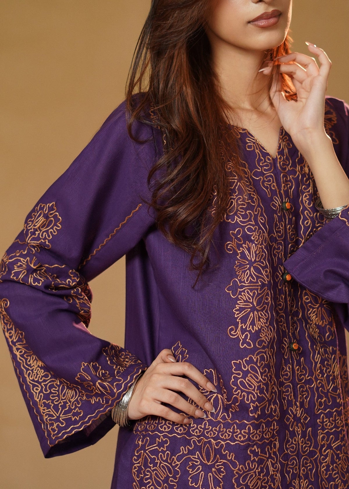 Ladies Embroidered Slub Khaddar Online in UK USA Canada